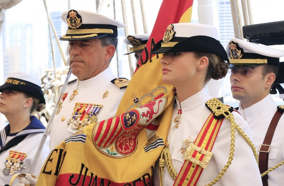 Leonor llega hoy a Ferrol a bordo del 'Juan Sebastián Elcano' y tras estar en Galicia su próxima parada será San Javier