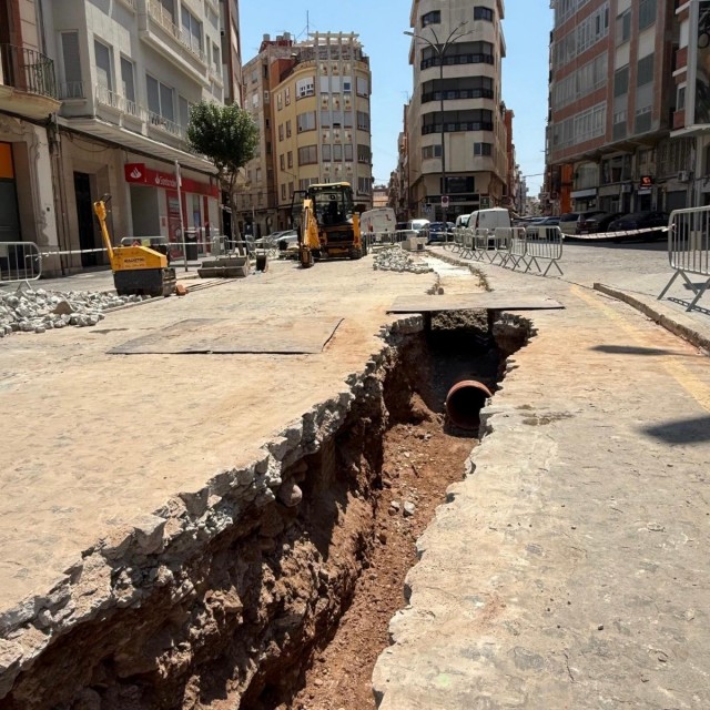 Burriana y Facsa invierten 95.000 € para conectar la red de pluviales de San Vicente con el nuevo colector