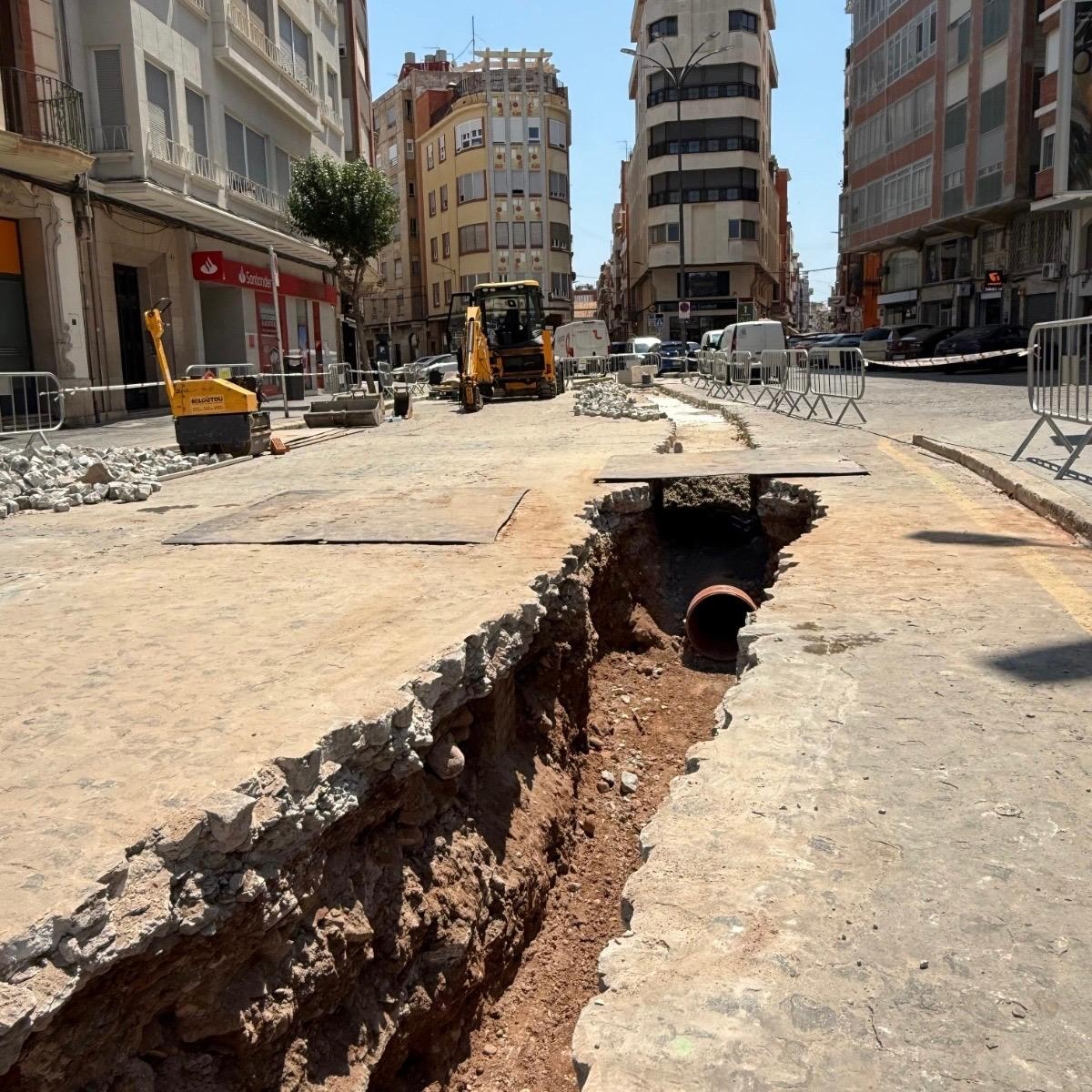 Burriana y Facsa invierten 95.000 € para conectar la red de pluviales de San Vicente con el nuevo colector