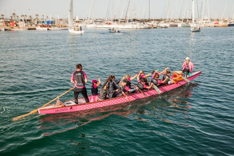 Equipo Club Dragon Boat Marina Valencia BCS-ACS, anfitrión del Campeonato. - Foto: Miriam Cuenca