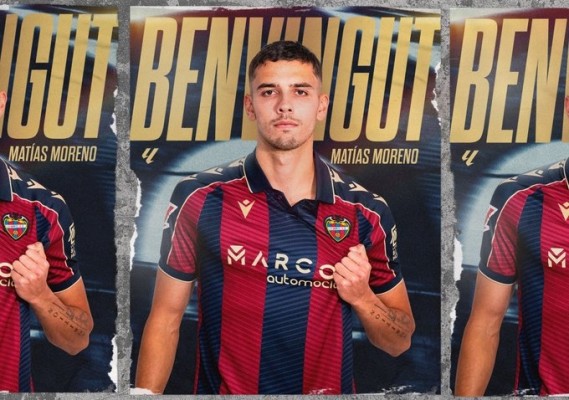 Matías Moreno jugará en el Levante cedido por la Fiorentina