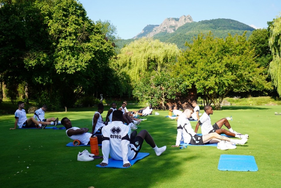 Imagen de uno de los entrenamientos en Olot - 