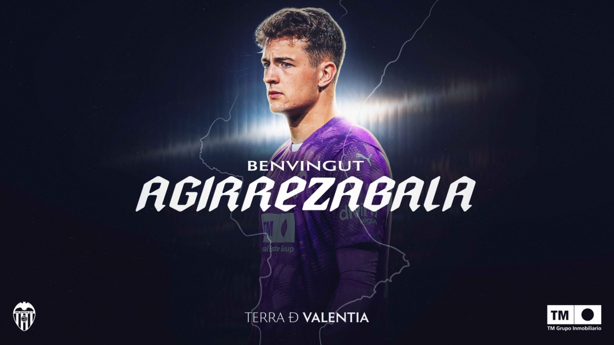 Julen Agirrezaba llega cedido al Valencia CF con opción de compra