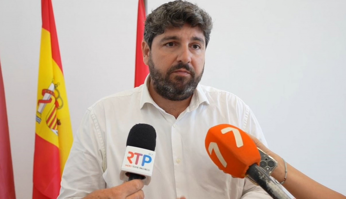 El presidente de la Región de Murcia, Fernando López Miras - Foto: CARM