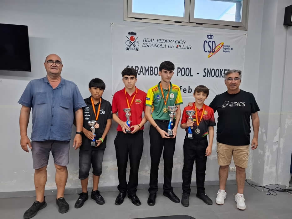 Javier Ramírez gana el Nacional sub-15 a tres bandas y Mateo y Alba Wollerup en la modalidad libre