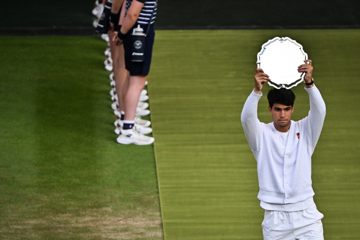 Alcaraz no batirá el récord de Federer, quien ganó sus siete primeras finales de Grand Slam