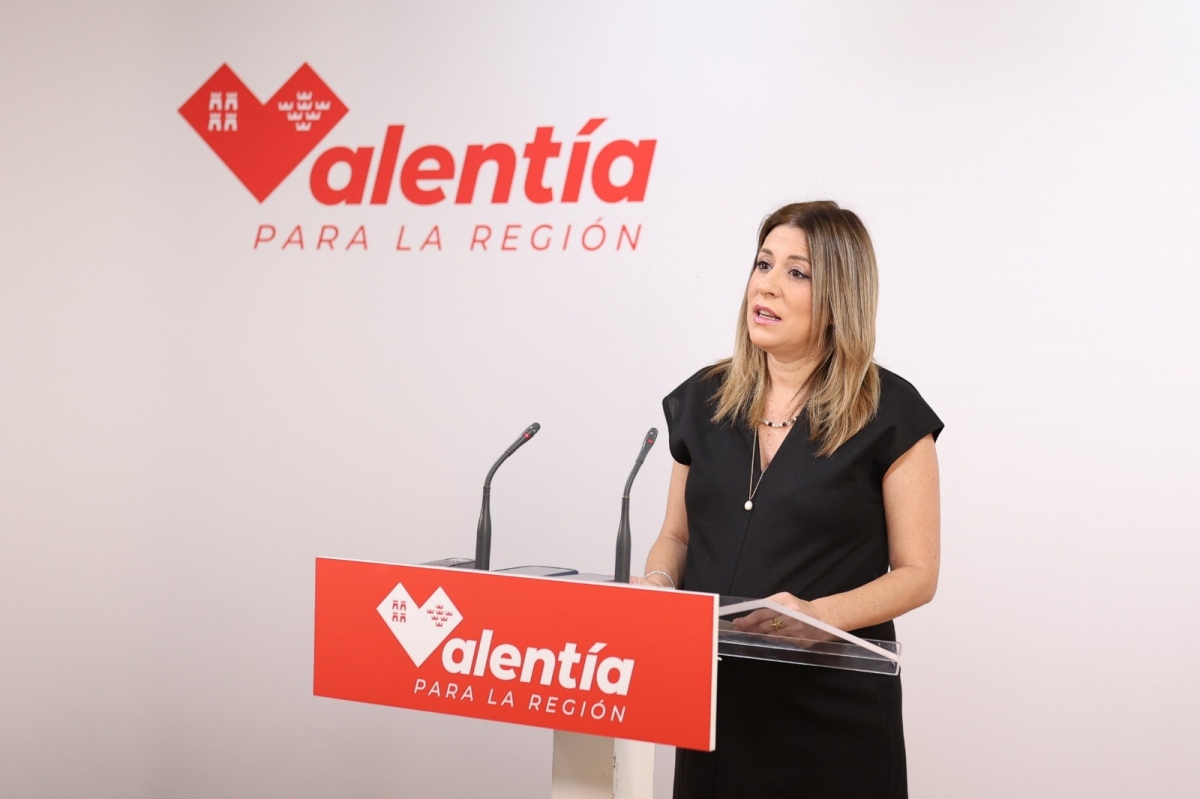 Isabel Gadea, portavoz del PSOE en la Región de Murcia.