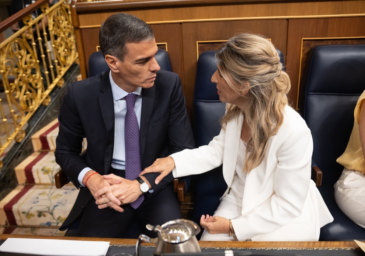Sánchez y Díaz aceleran la iniciativa para aprobar un embargo de armas a Israel 