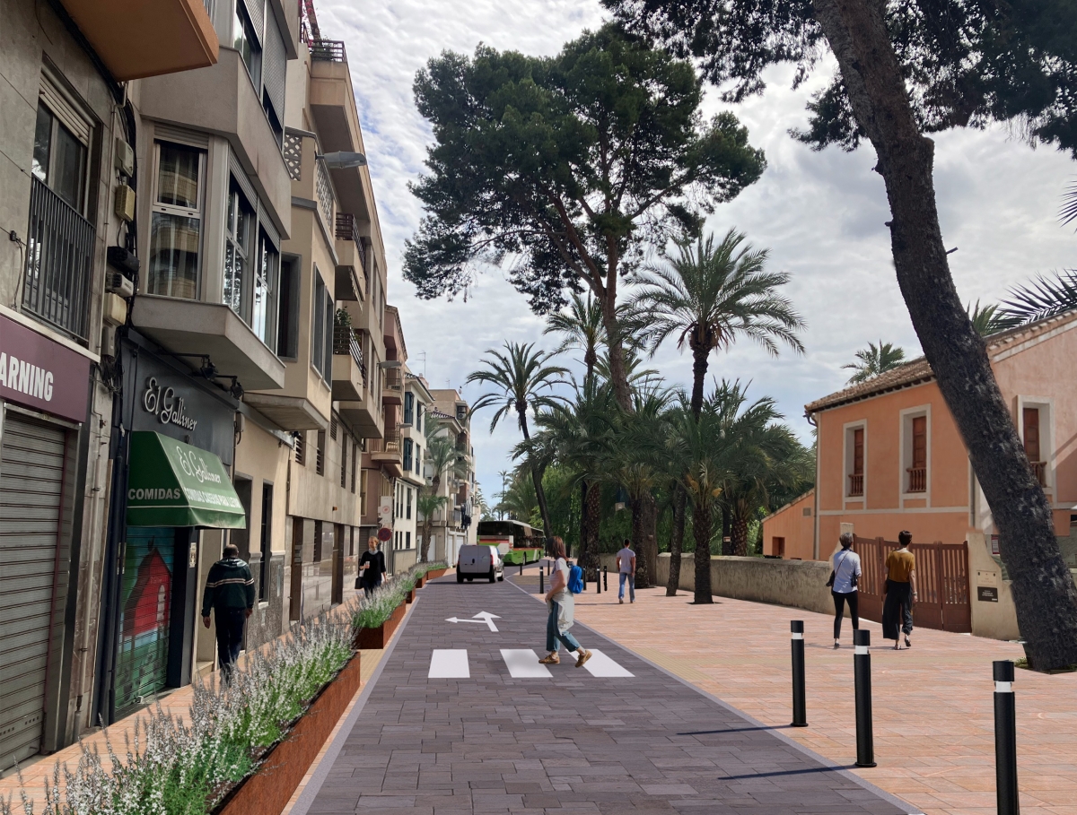 La peatonalización en Porta de la Morera de Elche y adyacentes costará 1,1 millones y durará ocho meses
