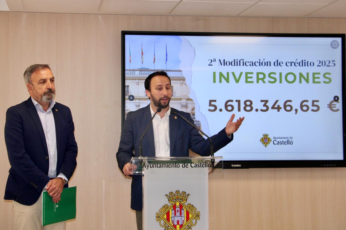 Los ediles Toledo y Redondo, en la presentación de la segunda modificación de crédito.