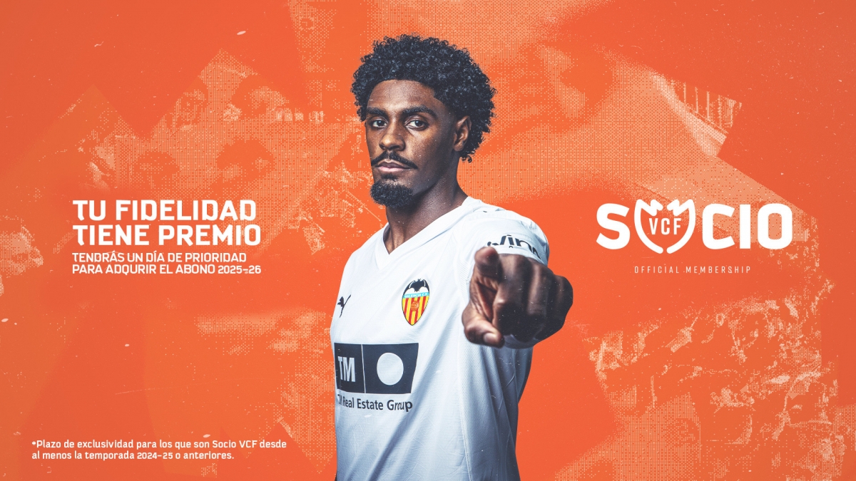 El Valencia CF premia la fidelidad de los socios VCF con al menos una temporada de antigüedad: tendrán un día de prioridad para sacar el abono 2025-26