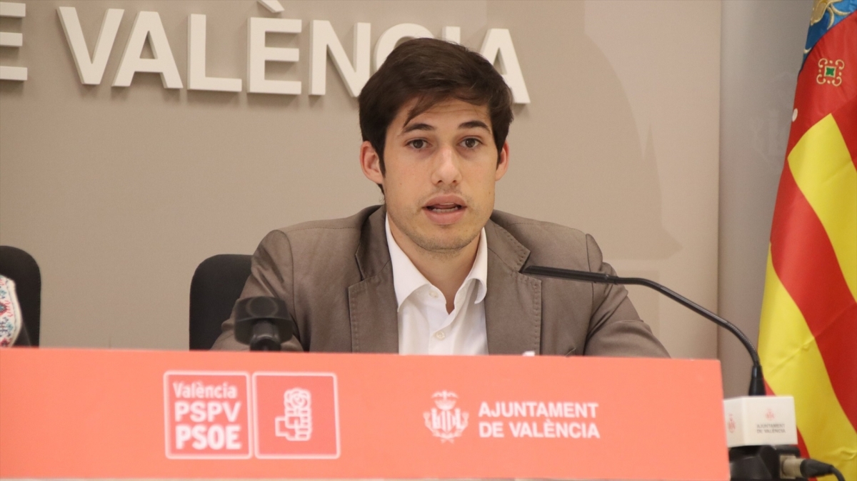 El portavoz del PSPV-PSOE en el Ayuntamiento de València, Borja Sanjuán. - Foto: PSPV-PSOE