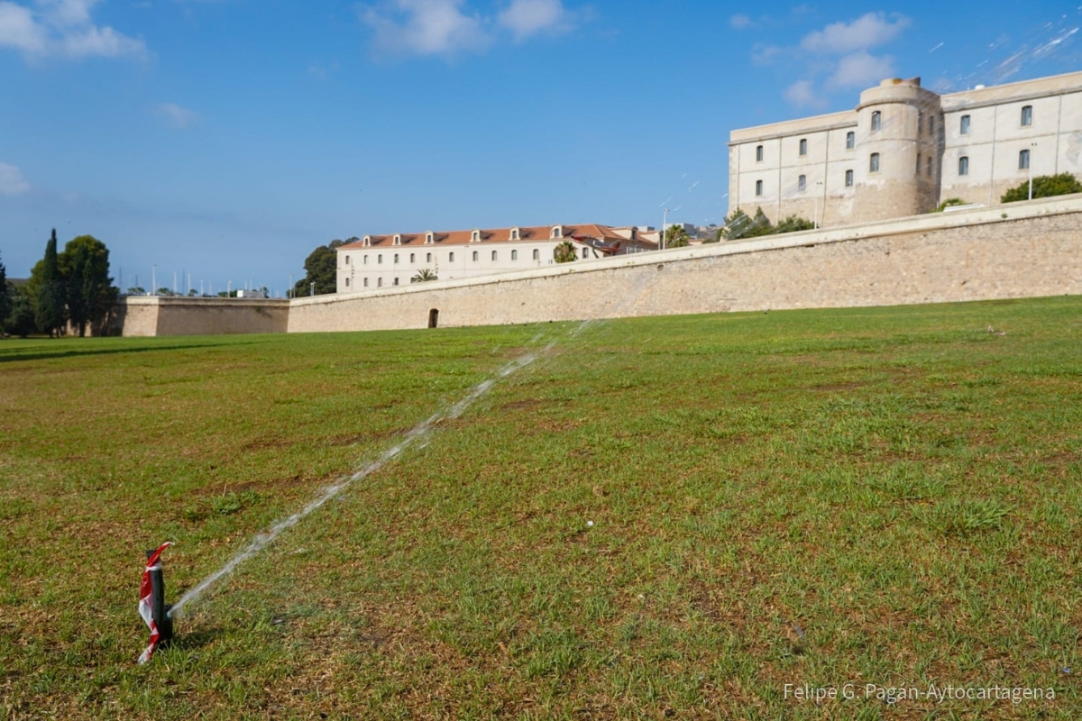 El parque de la Cuesta del Batel abrirá de nuevo esta semana tras el festival Cartagena Suena
