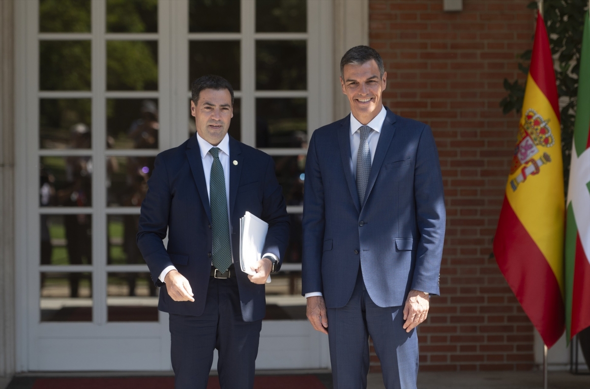 Ismael Pradales y Pedro Sánchez, este martes.