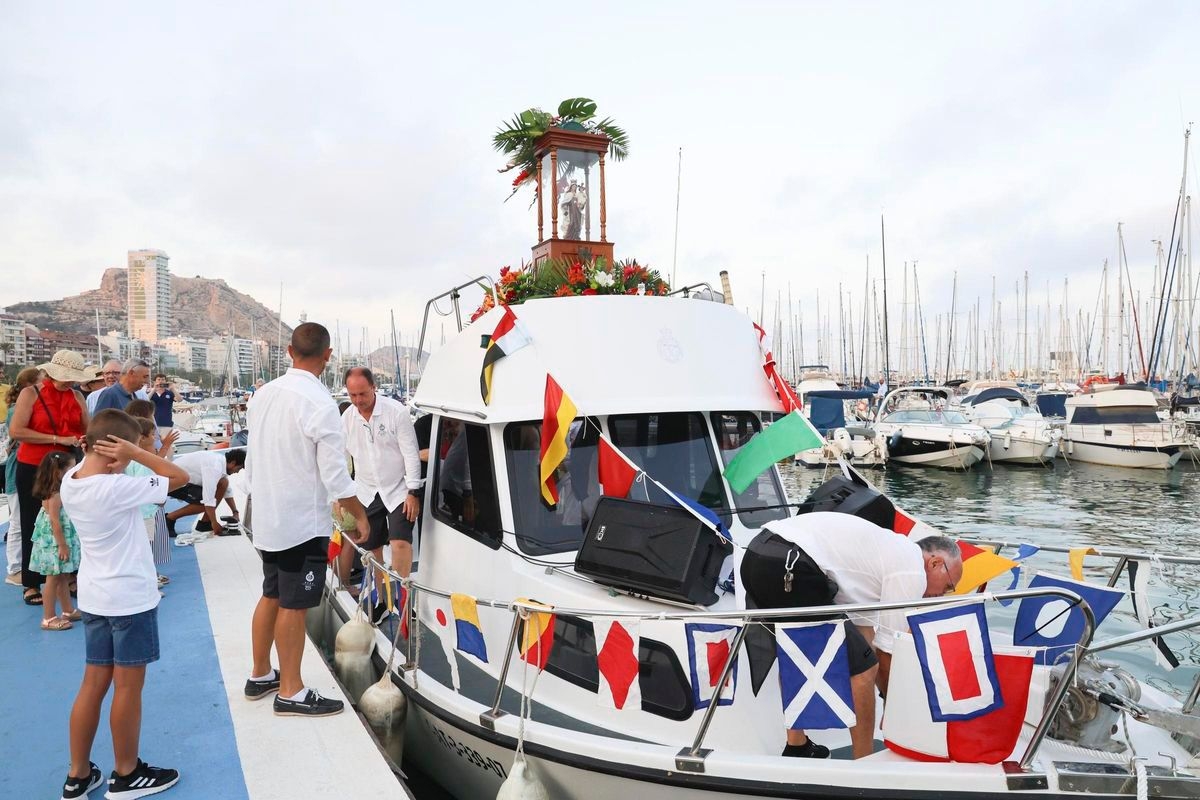 Momento de la procesión de la Vigen del Carmen de 2024 - Foto: PLAZA