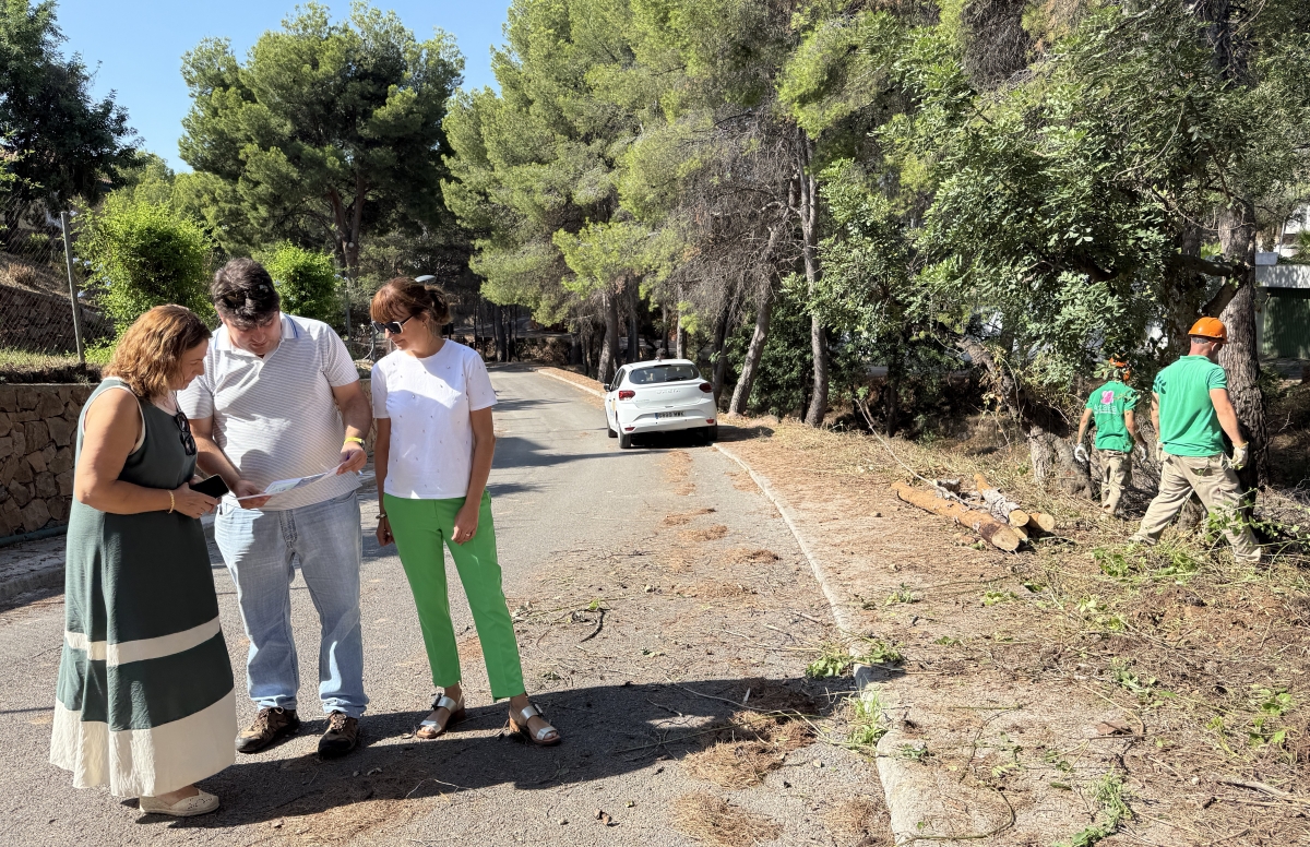 Benicàssim desbroza 1,8 hectáreas de dos barrancos para 