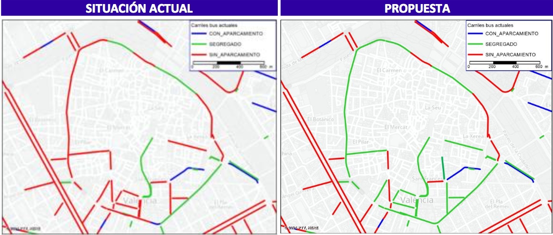 Ampliación de carriles bus