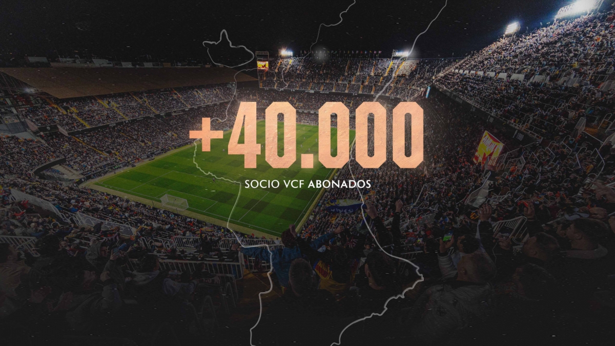 El Valencia CF agota los abonos y supera la barrera de los 40.000