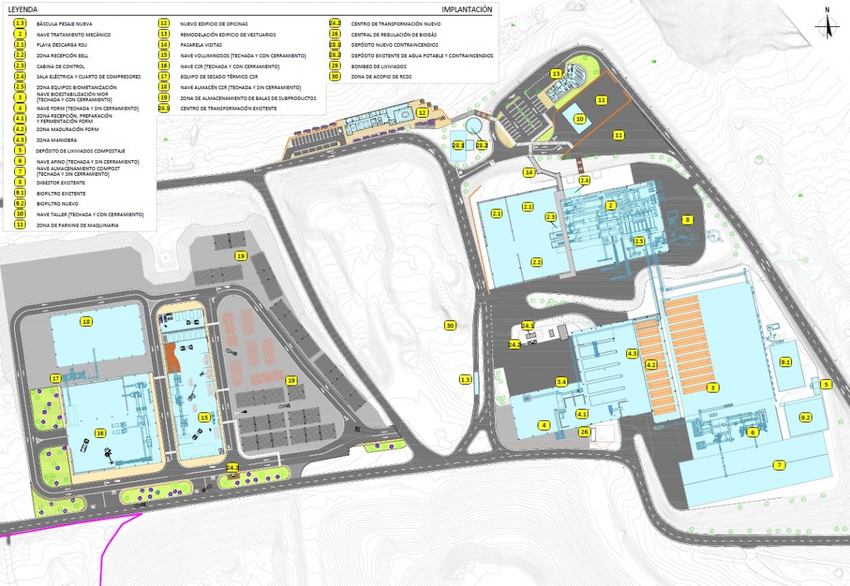 Recreación virtual del centro de tratamiento de residuos de Alicante, según la propuesta de Prezero. - Recreación virtual del centro de tratamiento de residuos de Alicante, según la propuesta de Prezero.