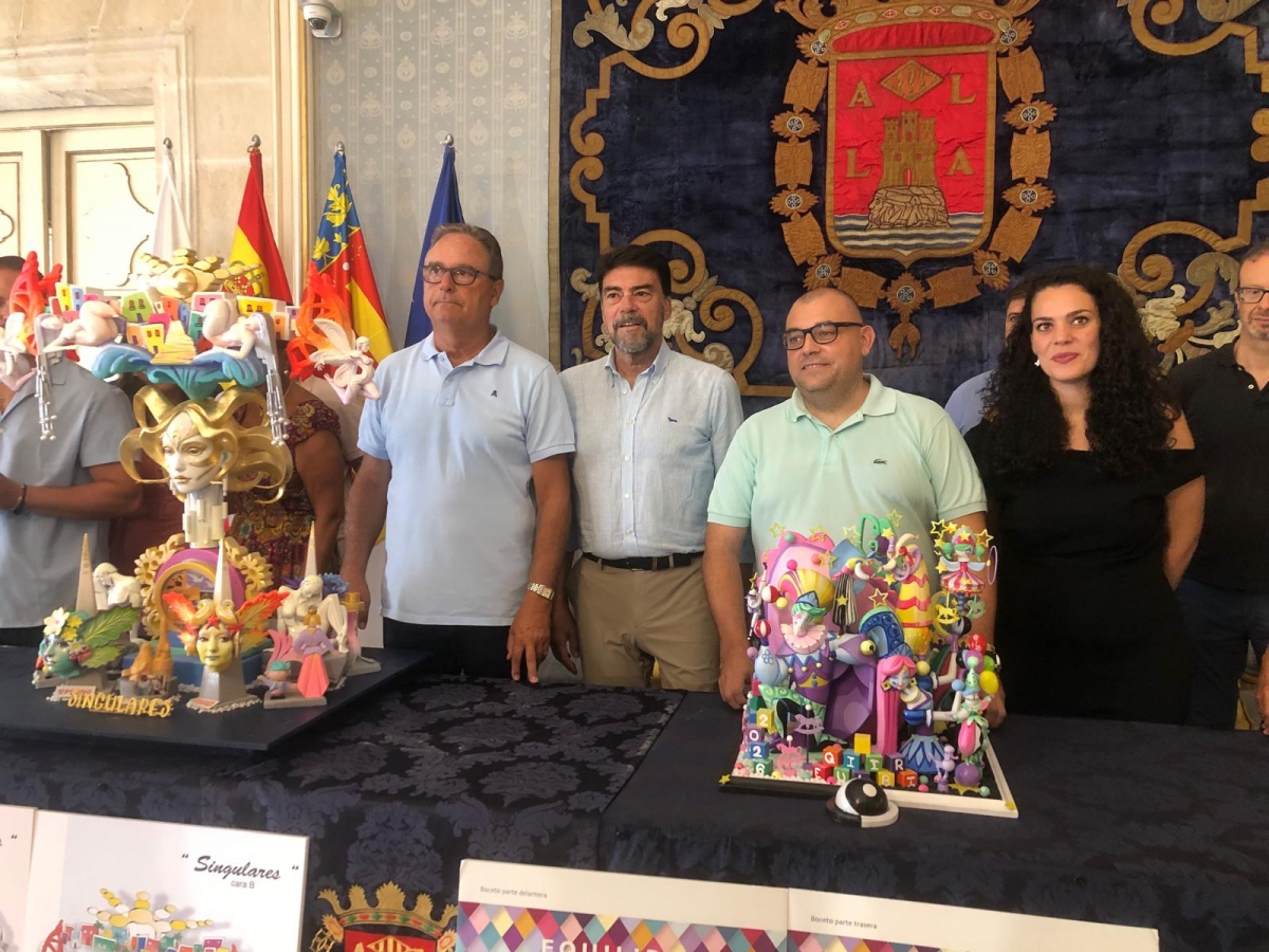Espadero y Gómez repiten y construirán las Hogueras Oficiales de 2026 con 'Singulares' y 'Equilibri'