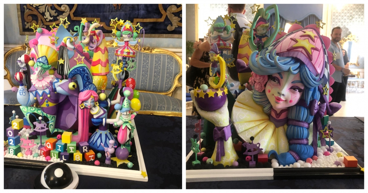 Detalles de la maqueta del monumento infantil.