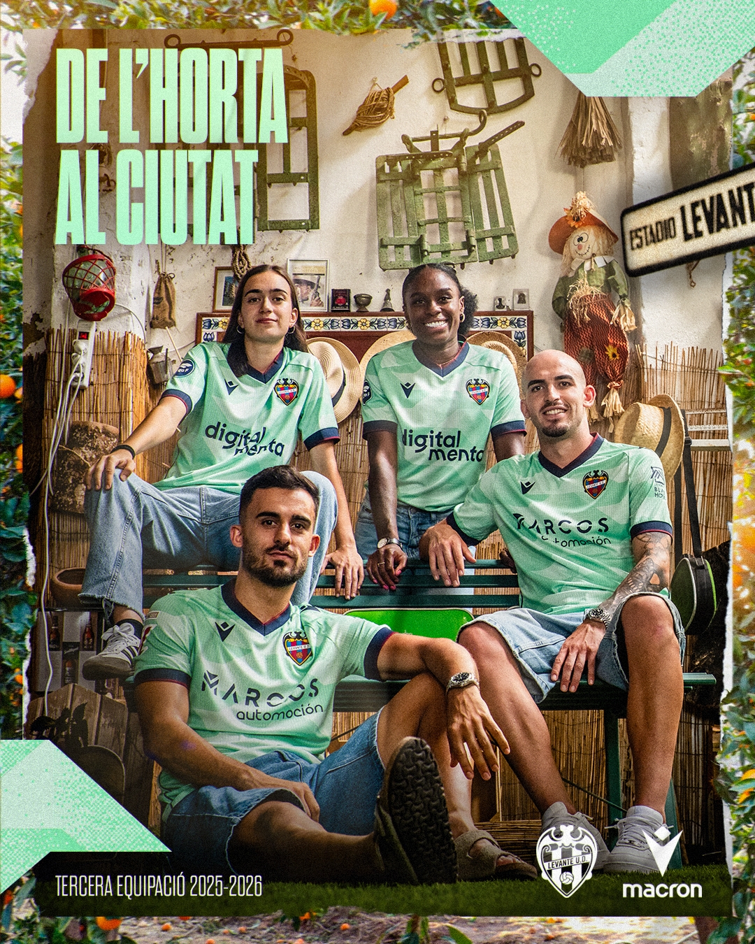 La tercera equipación del Levante UD es un homenaje a la huerta valenciana