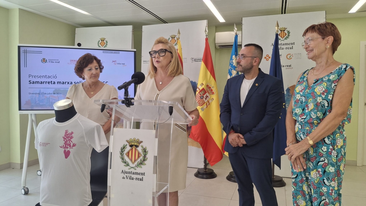 Correr 3,5 kilómetros por una buena causa: Vila-real presenta la Marcha Solidaria Contra el Cáncer