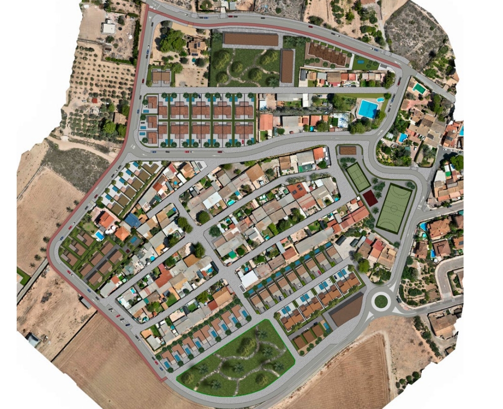 Plano del futuro sector completado - - AP Plano del futuro sector completado -