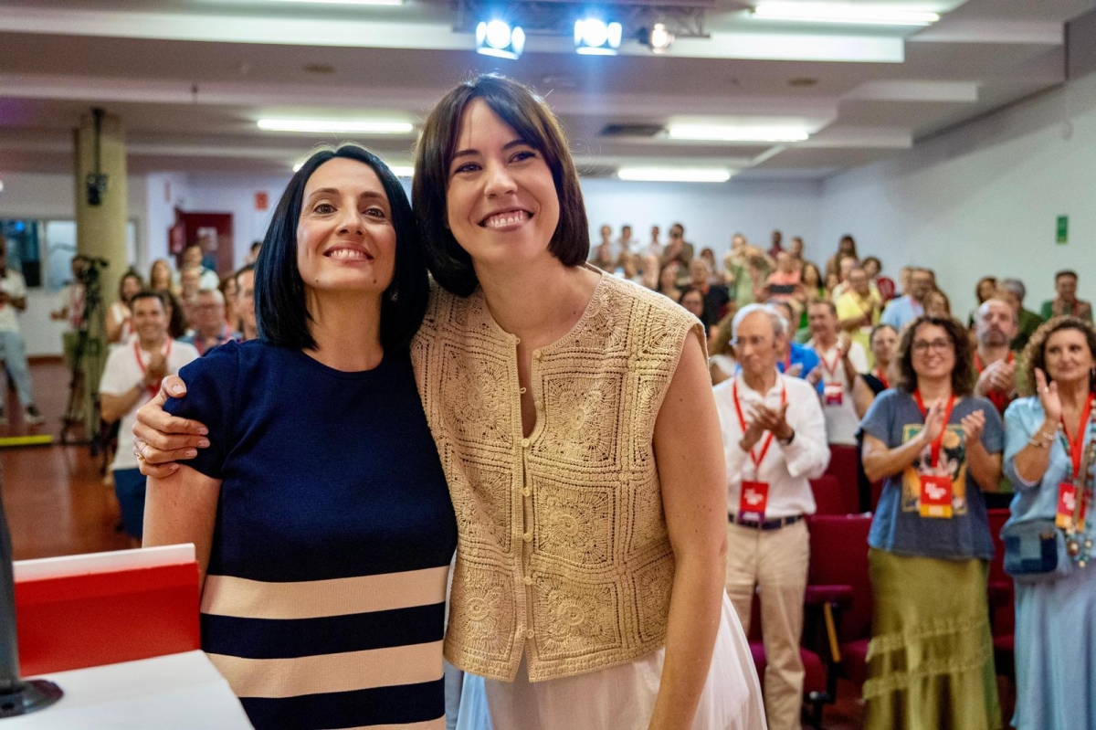 La secretaria general del PSPV-PSOE y ministra de Ciencia, Diana Morant, y la secretaria de Organización del PSOE, Rebec - Foto: PSPV La secretaria general del PSPV-PSOE y ministra de Ciencia, Diana Morant, y la secretaria de Organización del PSOE, Rebec