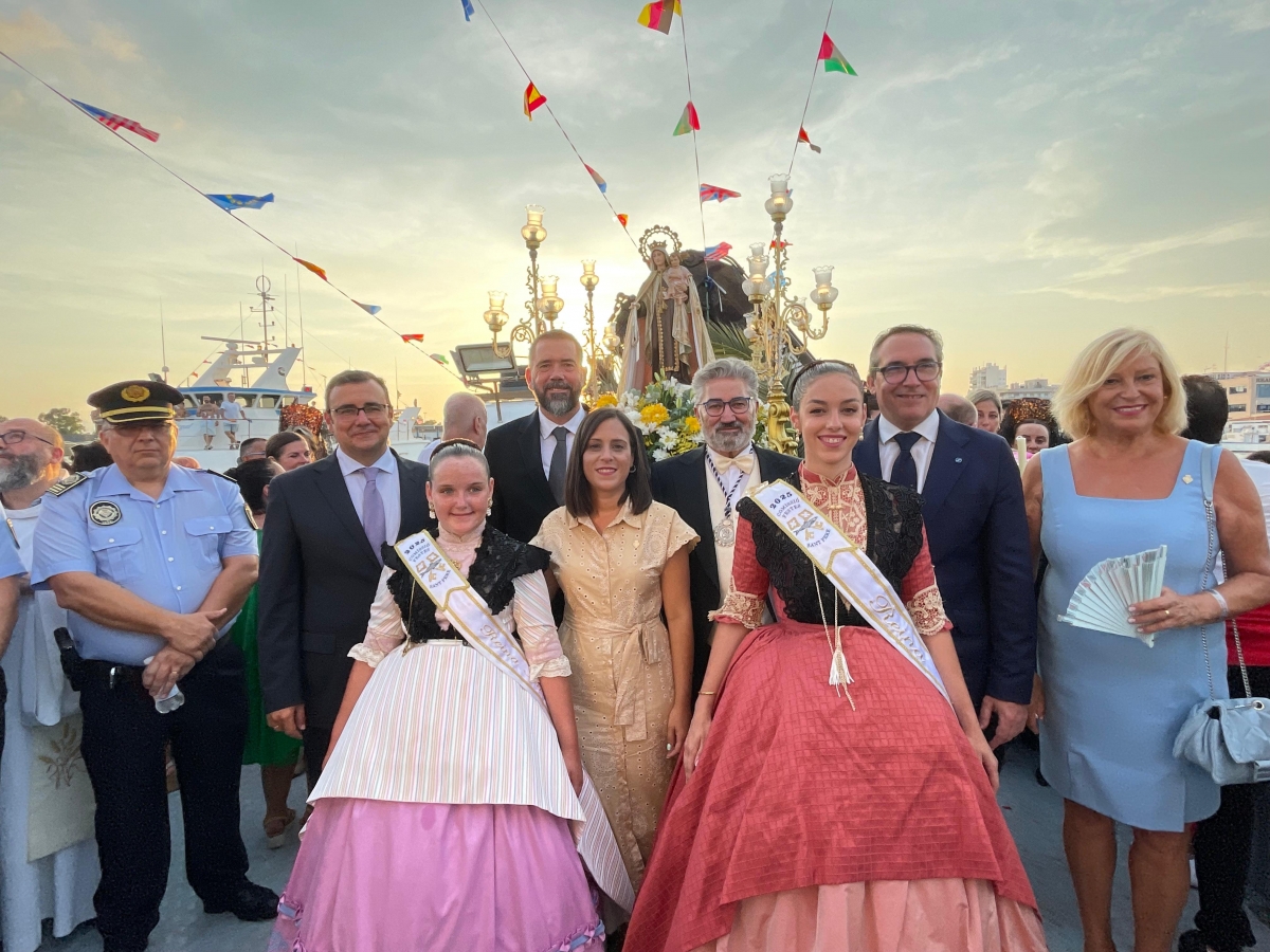 El Grau de Castelló homenajea a la Virgen del Carmen con su tradicional procesión marinera