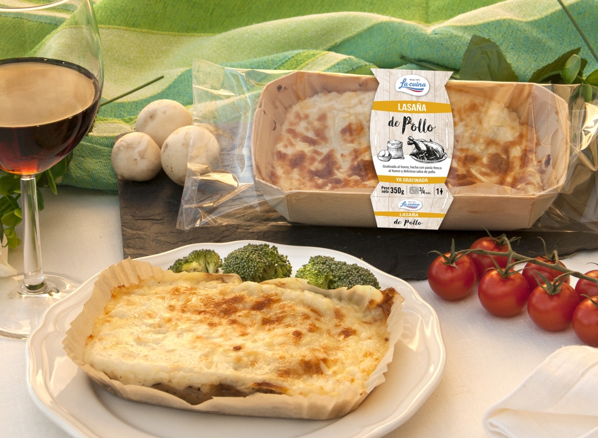 Tierra de empresas | Gourmet amplía su porfolio de platos preparados con su lasaña de pollo gratinada