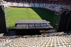 El Enrique Roca acoge el primer concierto dentro del estadio impulsado por el Real Murcia
