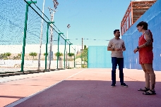 Nuevo vallado y adecuación a la normativa: l'Alcora renueva su frontón dos de la Ciudad Deportiva