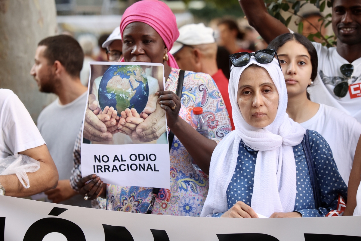 Las imágenes de la manifestación en Murcia contra el racismo