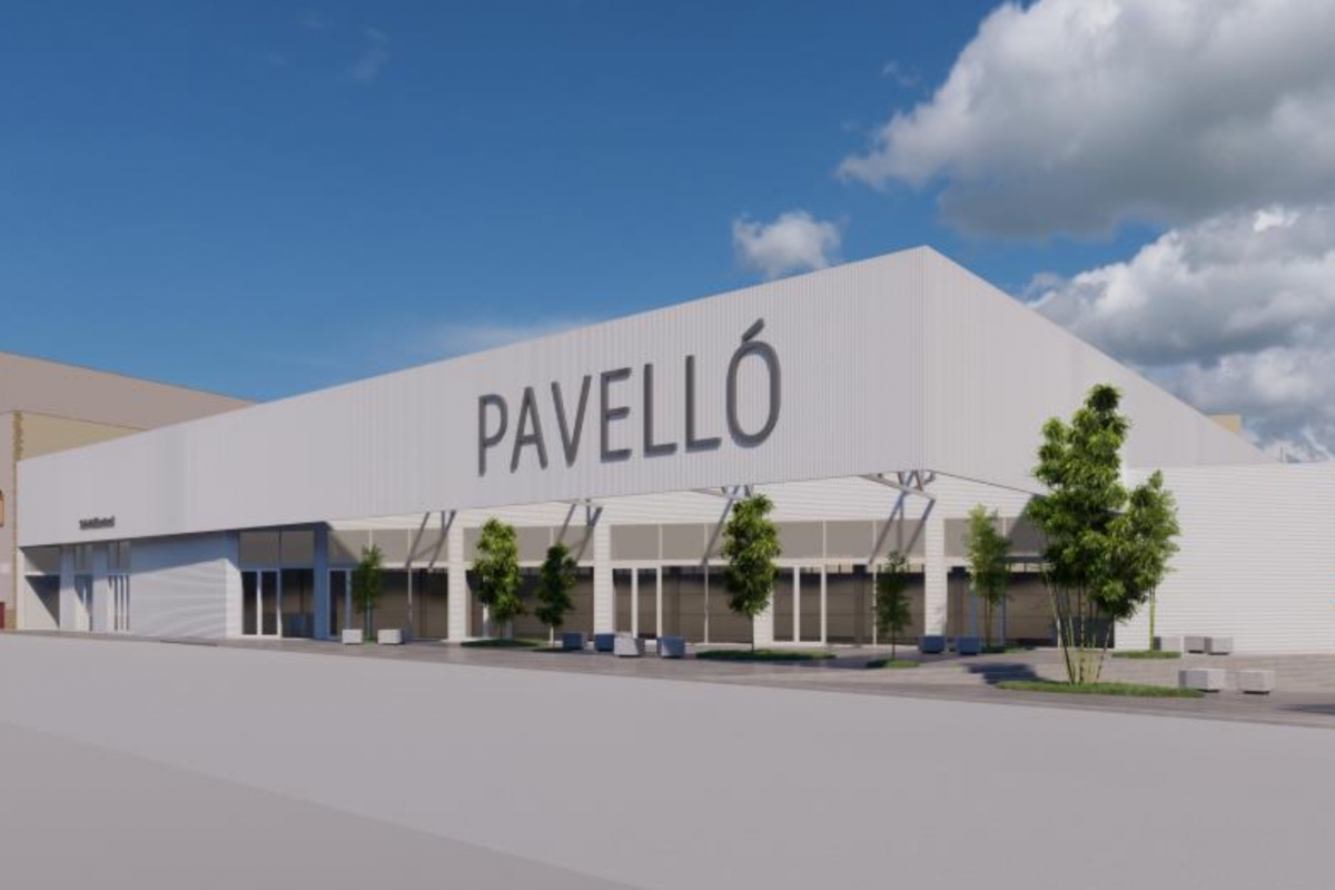 Imagen del virtual del proyecto del nuevo pabellón - 