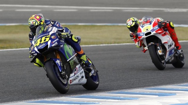 Rossi da un golpe de autoridad