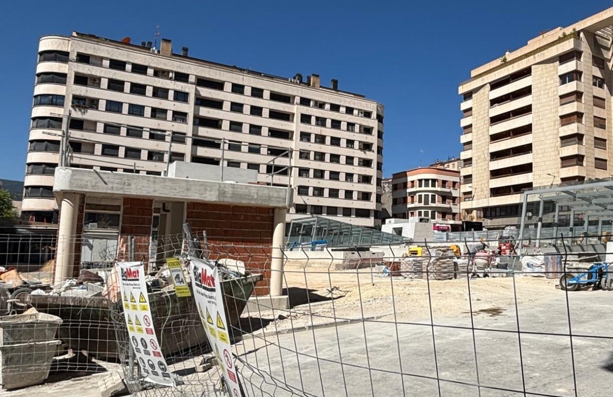 Estado de la plaza de La Rosaleda el pasado domingo.