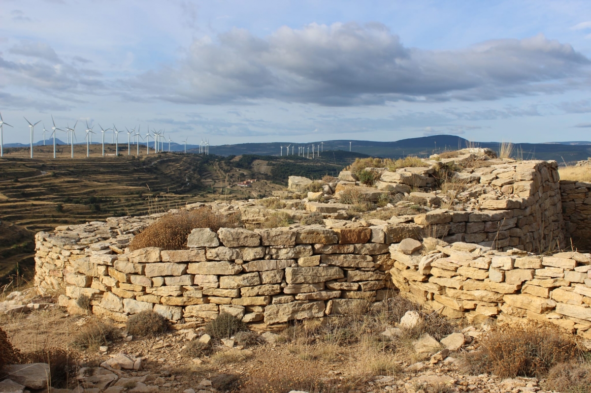 Un sector del poblado en la Lloma Comuna - 
