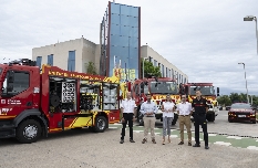 La Diputación refuerza la flota de vehículos de bomberos para mejorar la respuesta ante incendios