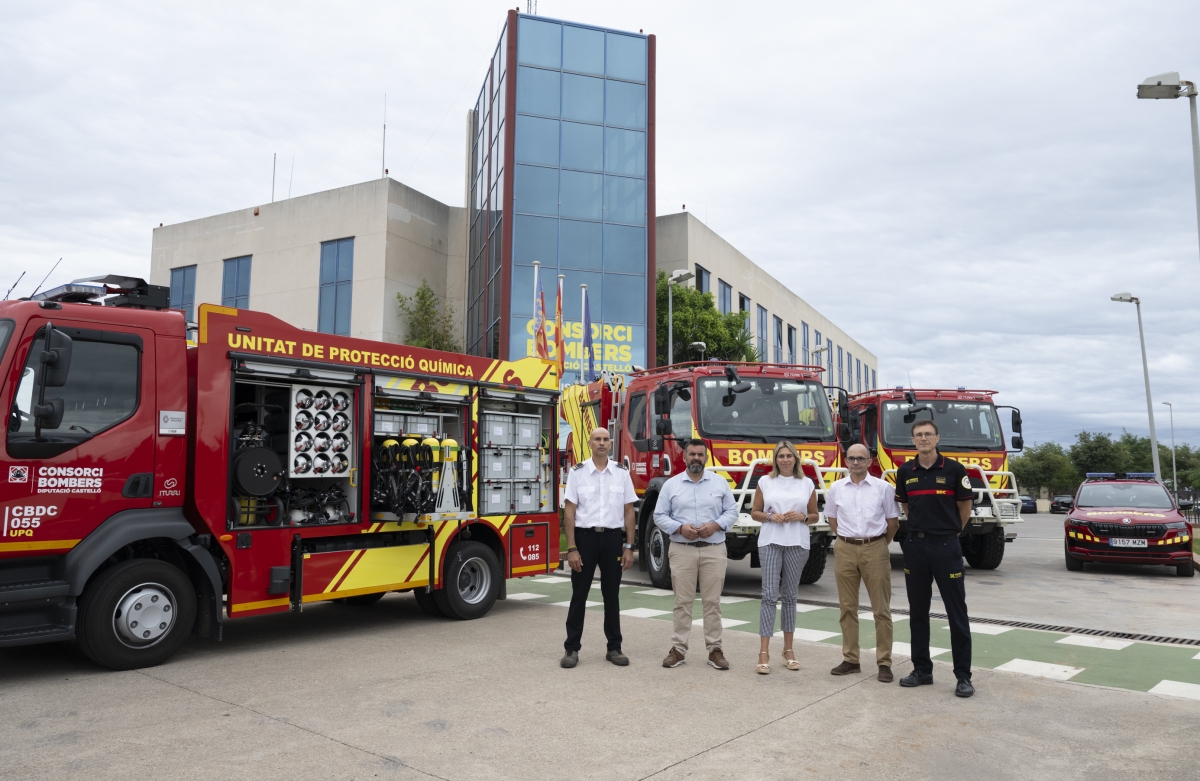 La Diputación refuerza la flota de vehículos de bomberos para mejorar la respuesta ante incendios