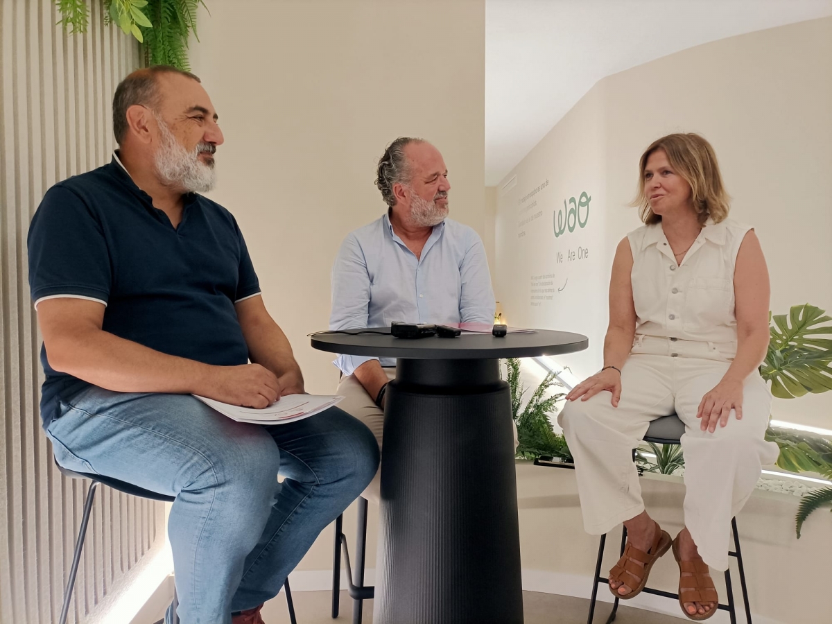 Presentación de la Escuela de Emprendimiento Vital de Cáritas y Genion en WAO Coworking. - Foto: PLAZA Presentación de la Escuela de Emprendimiento Vital de Cáritas y Genion en WAO Coworking.
