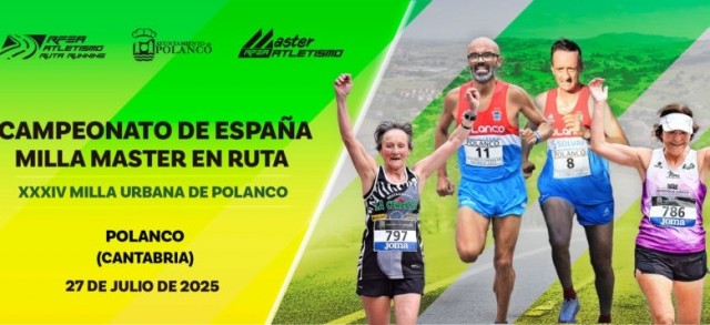 Parra, Alcaraz, Riquelme y María Nicolás en el Nacional máster de la milla en ruta