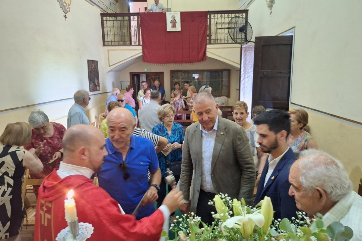 Imatge de la missa a l'ermita de Sant Jaume - 