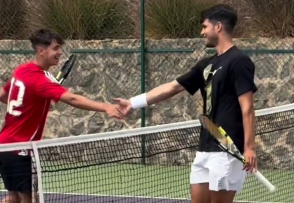 Alcaraz vuelve a entrenar 12 días después de su derrota en Wimbledon y ya en clave pista dura