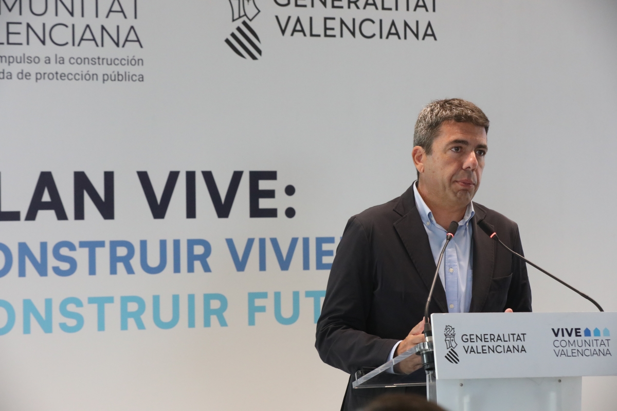 Mazón defiende su plan de vivienda frente a topar los precios o intervenir el mercado, que 