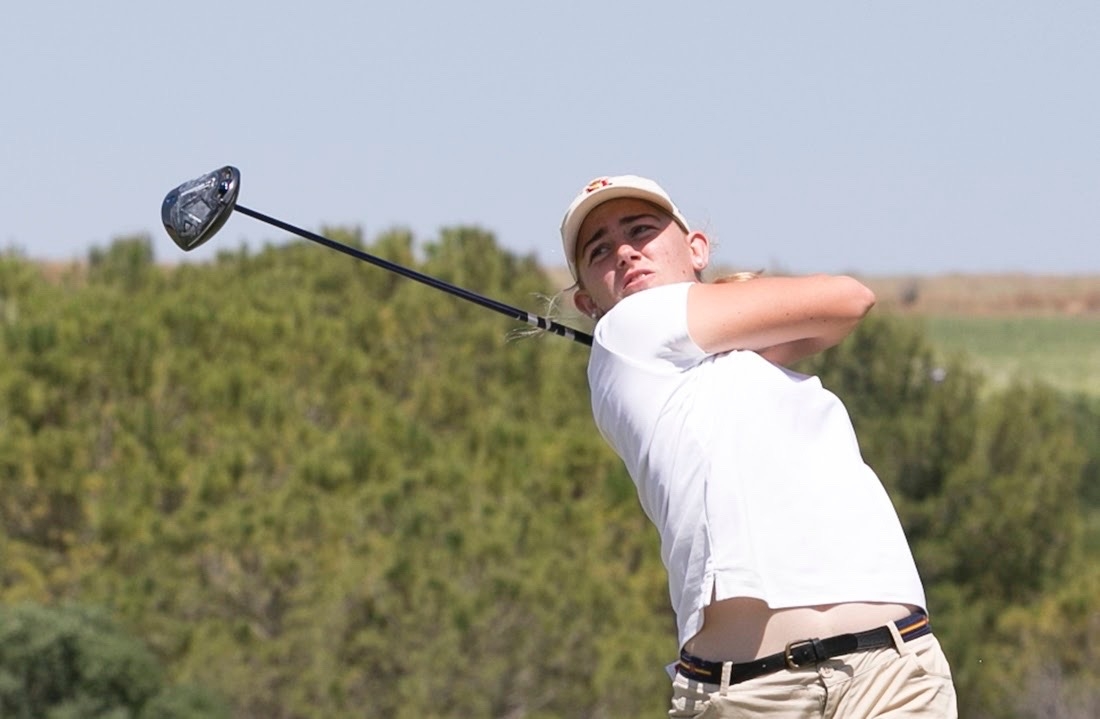 La golfista castellonense Balma Dávalos, subcampeona de Europa, solo superada por Paula Martín