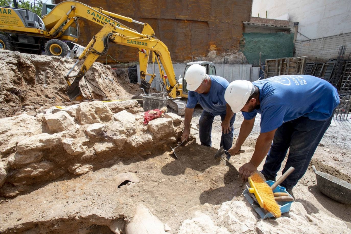 Llevan a los juzgados el derribo de un muro púnico hallado en la calle San Diego de Cartagena