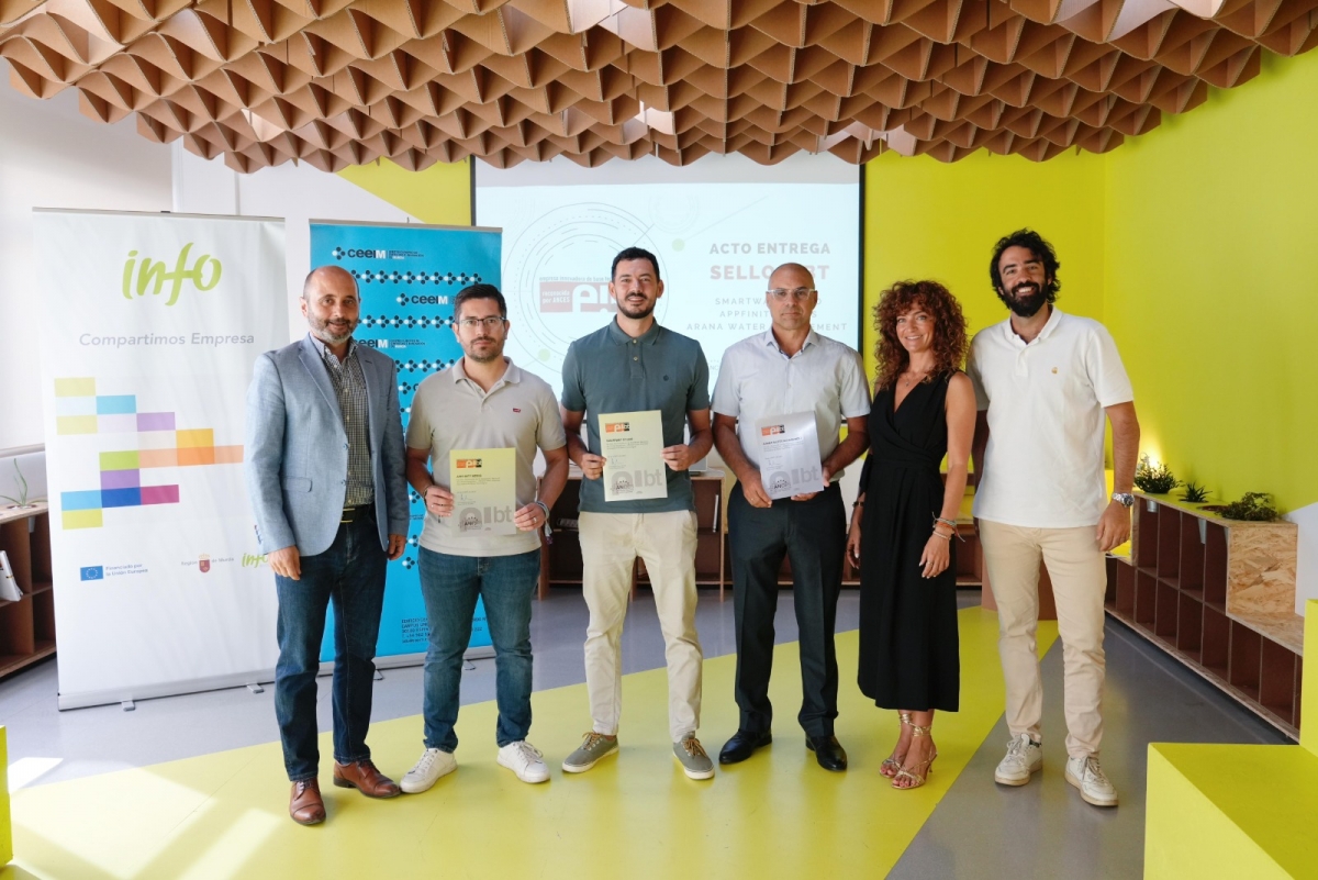 El Info facilita la certificación EIBT para las startups murcianas SmartWay Studio, Appfinity Nexus y Arana Water Management 