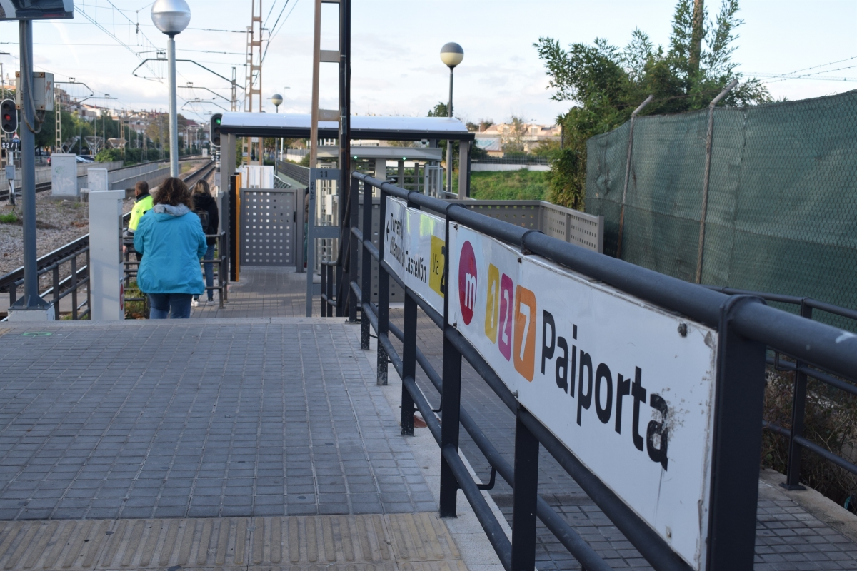 Las obras de reconstrucción de la estación de metro de Paiporta concluirán en septiembre