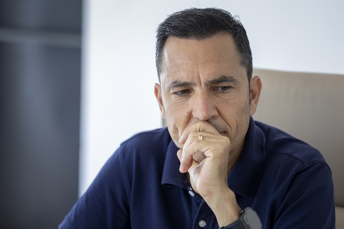 El alcalde de Canet, Pere Antoni, durante la entrevista con Valencia Plaza.